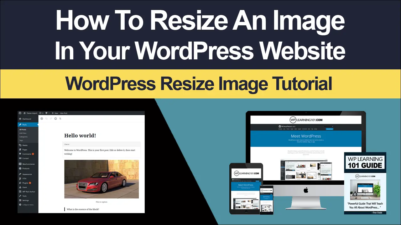 How Do I Resize An Image In WordPress