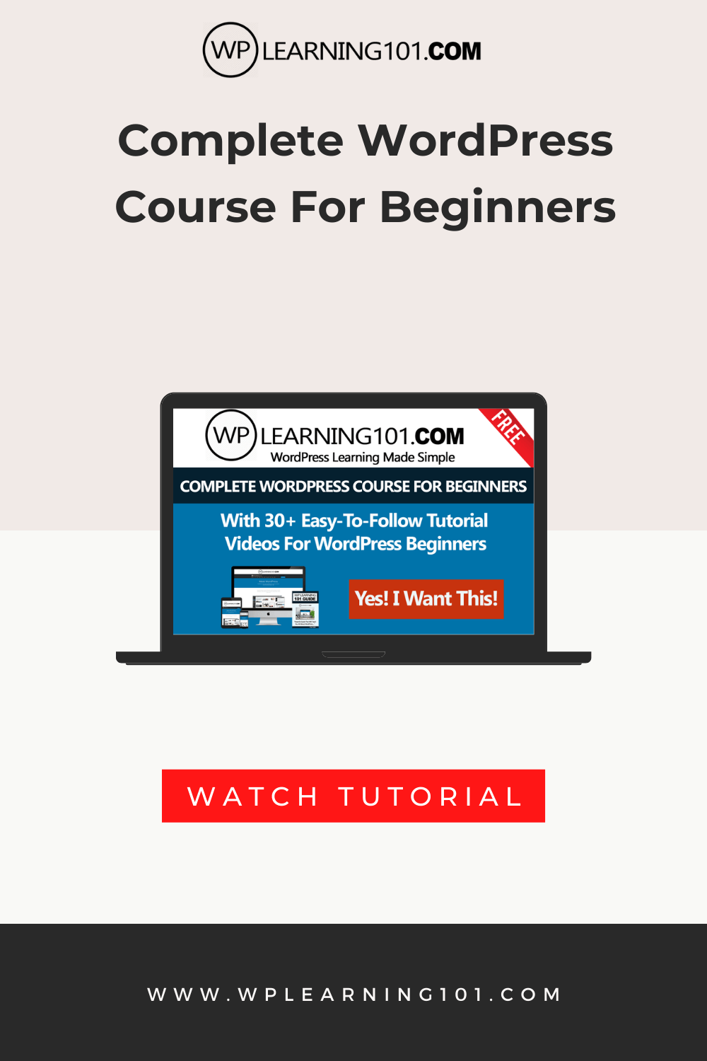Complete WordPress Course For Beginners - WP Learning 101