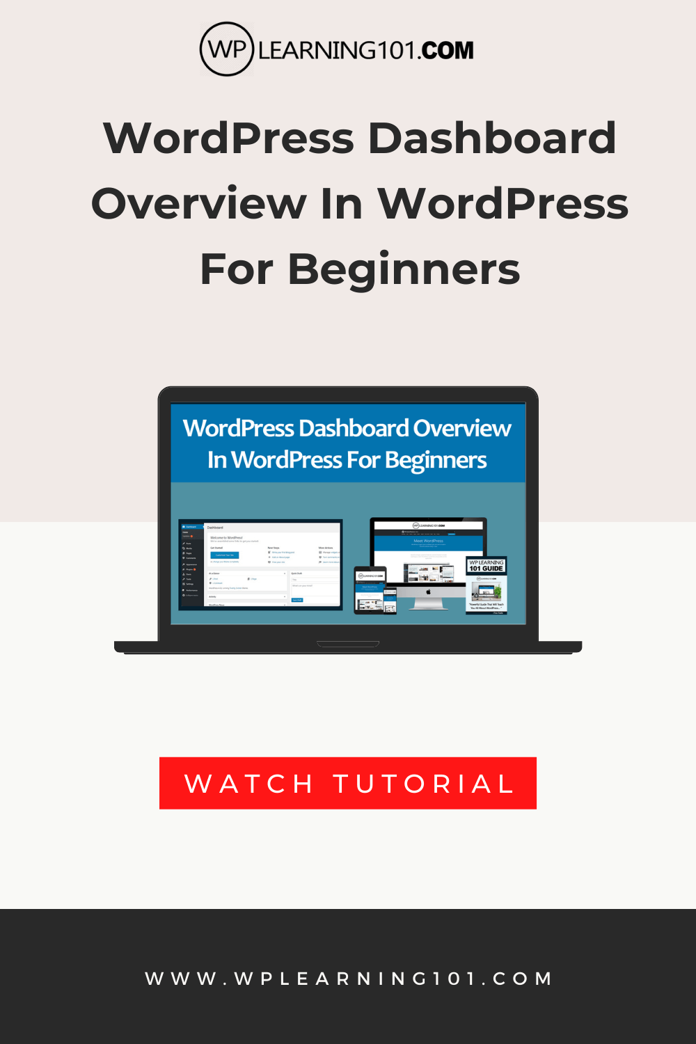 WordPress Dashboard Overview Tutorial (Step By Step For Beginners) - WP ...