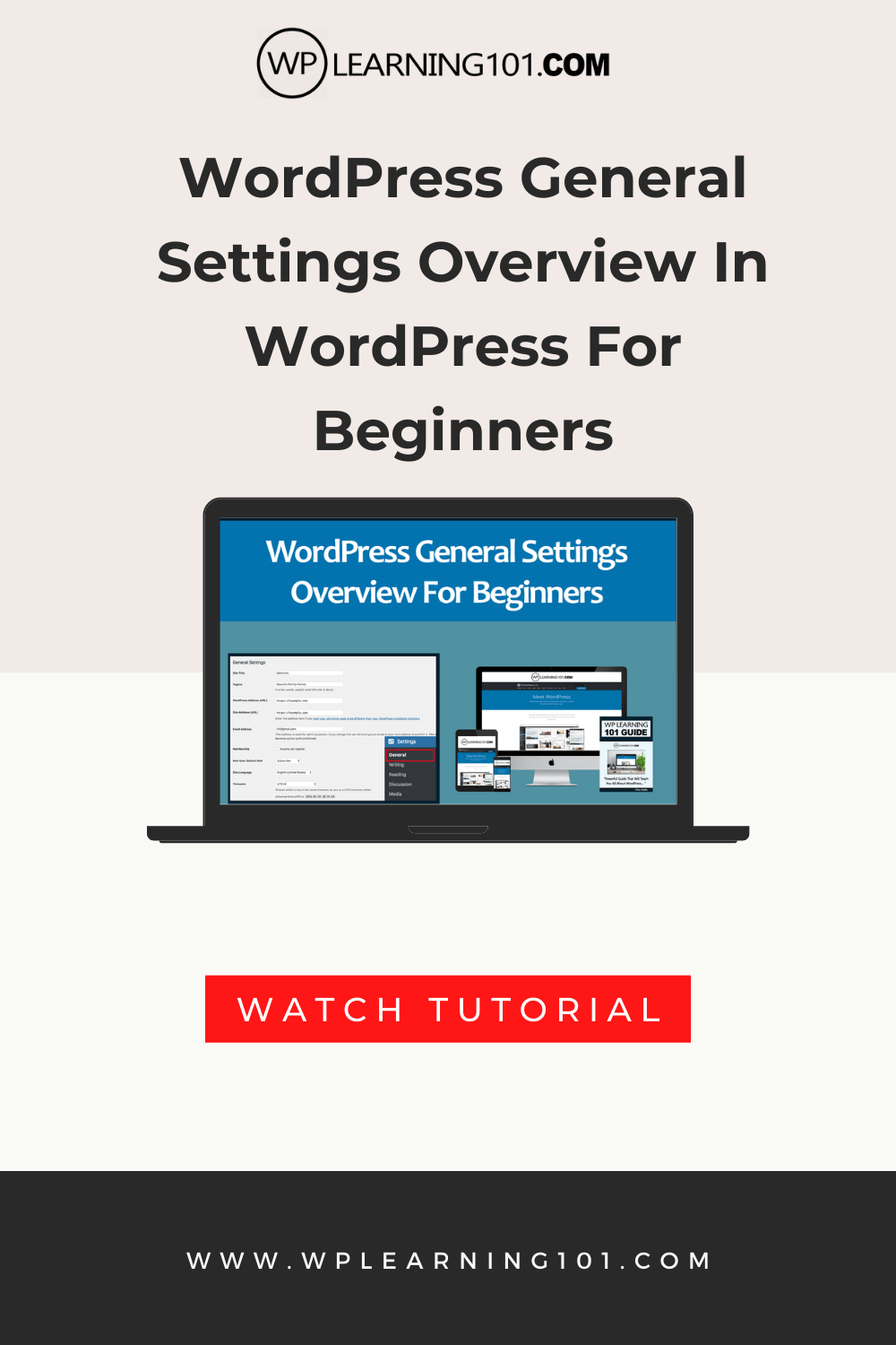 WordPress General Settings Overview Tutorial For Beginners (Step By ...