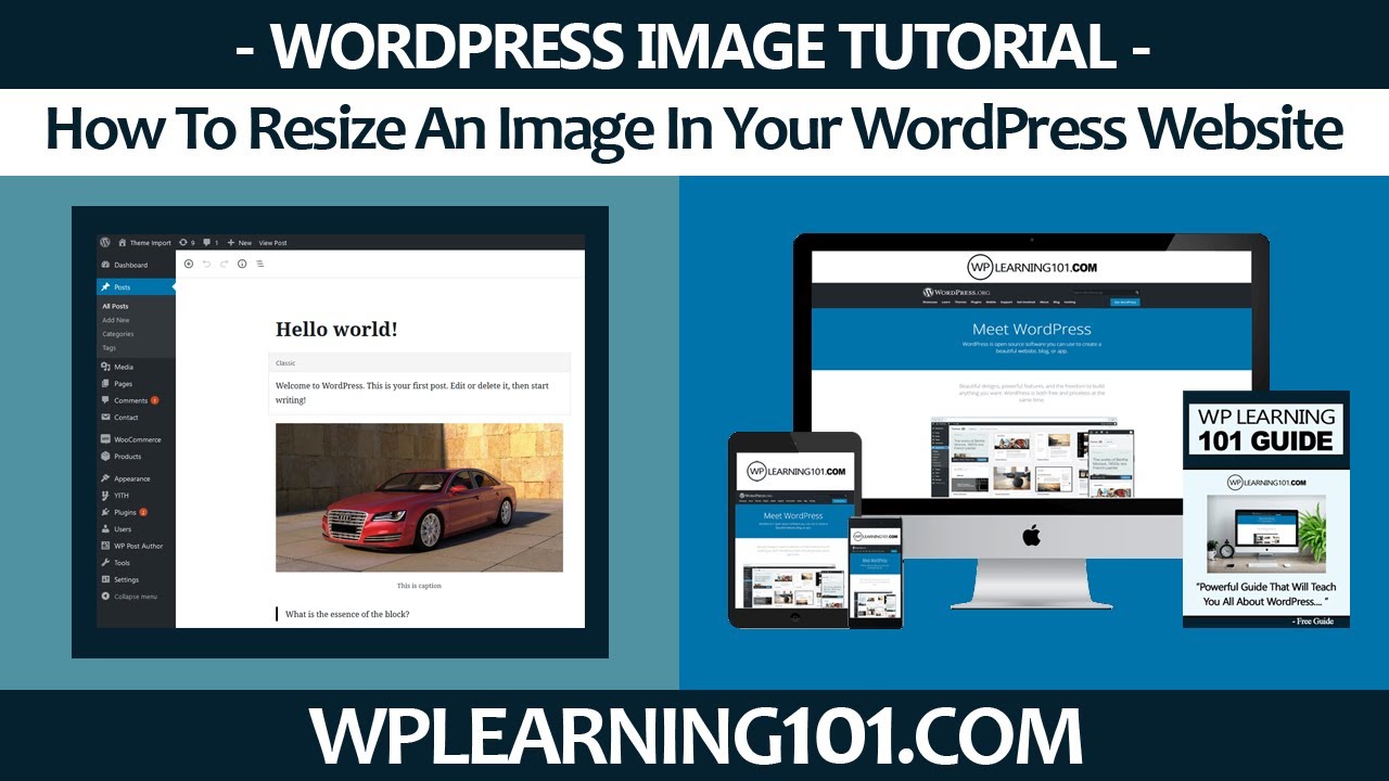 How To Resize An Image In Your WordPress Website (Step By Step Tutorial ...