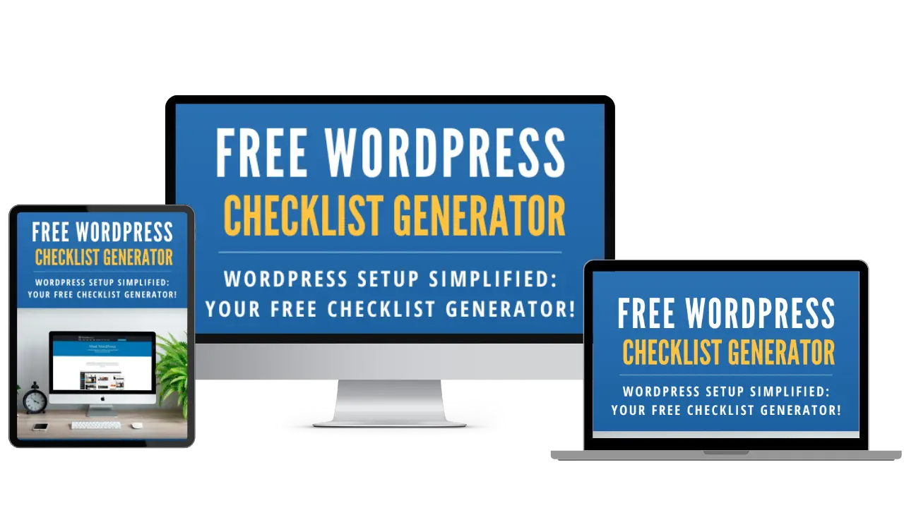 Free WordPress Setup Checklist Generator